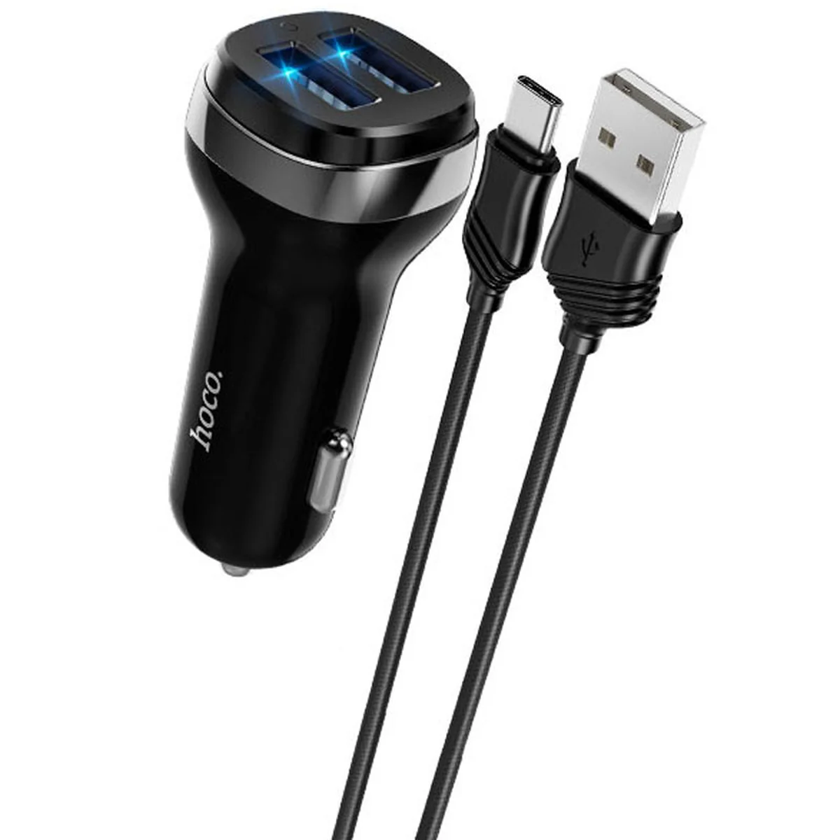 АЗУ Hoco Z40 (2USB 2.4A) + Type-C Чорний