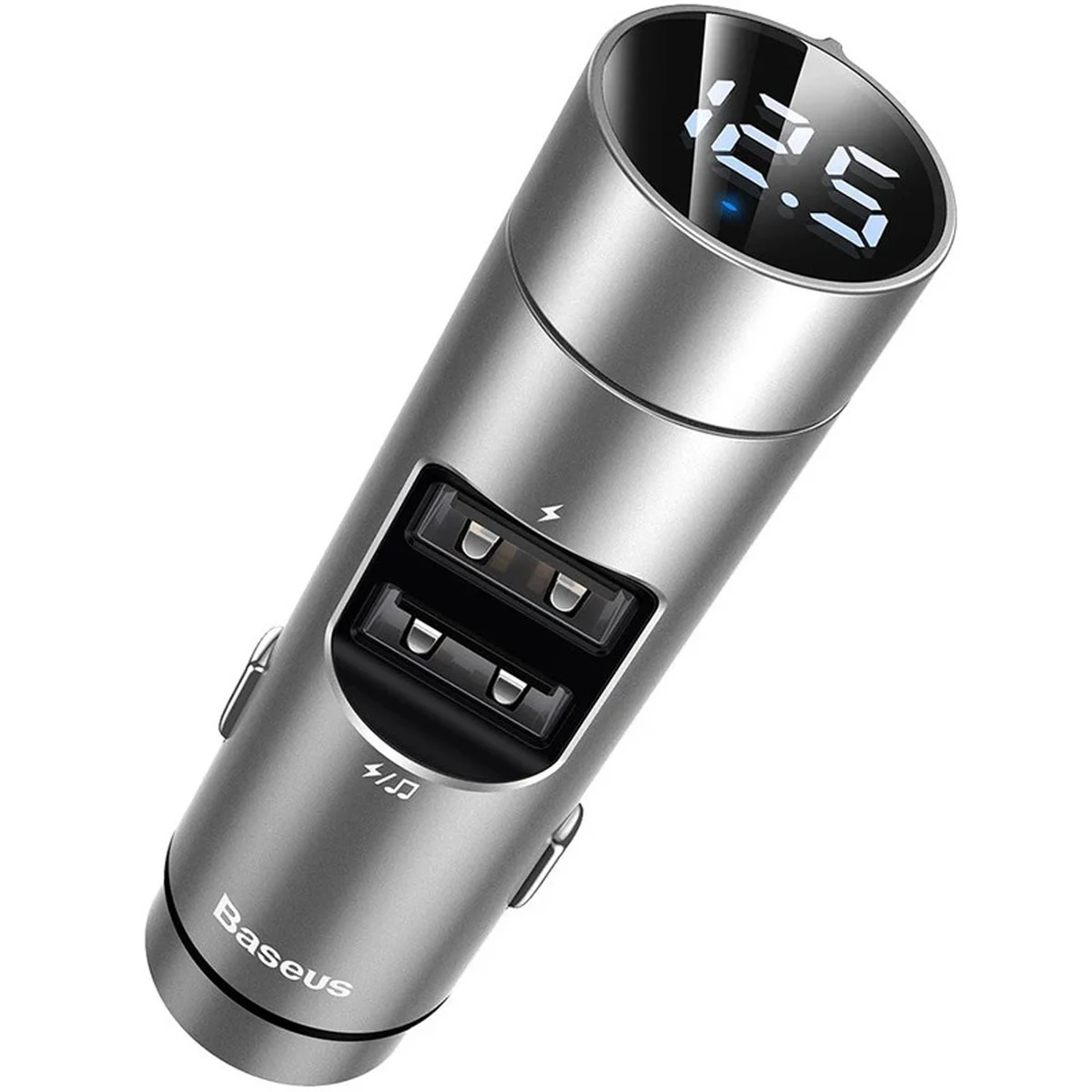 АЗУ Baseus Energy Column Bluetooth FM Launcher PPS 2USB Серебряный