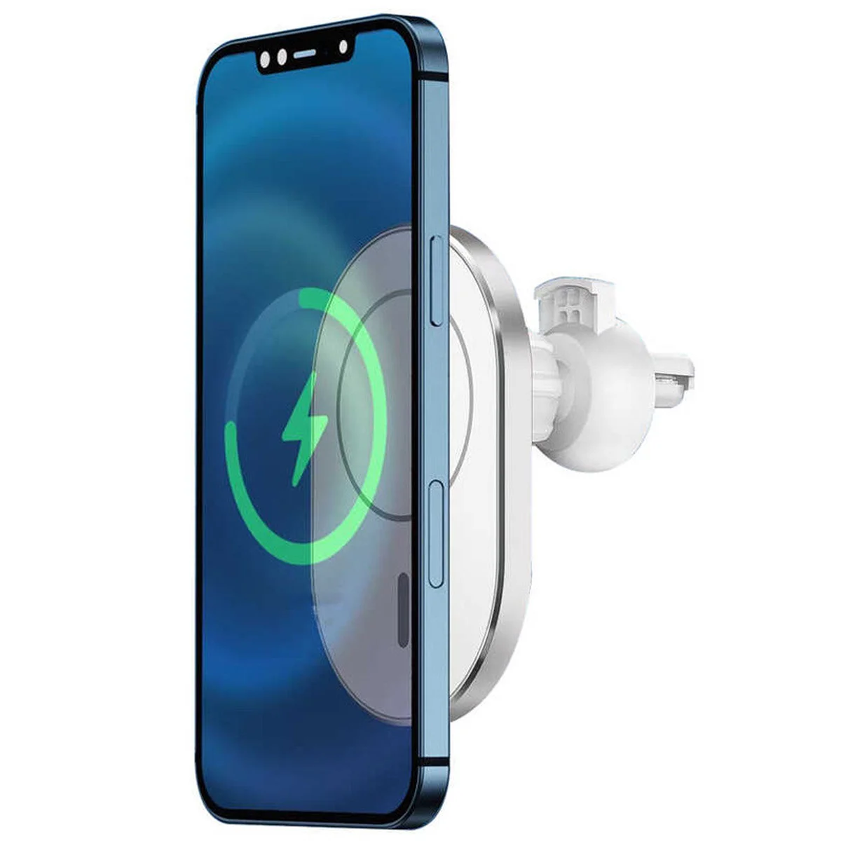 Автодержатель с БЗУ Wiwu MagSafe Wireless Charger Car mount CH-306 15W  White