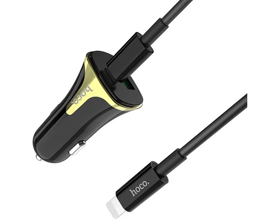 АЗУ Hoco Z31A PD+QC3.0 (1USB/3A) +Type-C to Lightning Черный