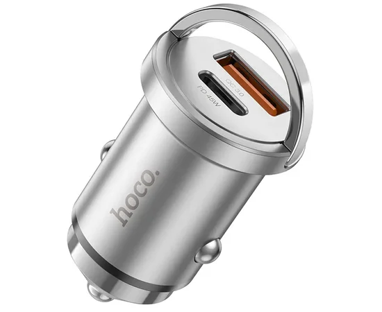 АЗУ Hoco NZ10 Handy PD45W+QC3.0 + Type-C to Lightning Silver