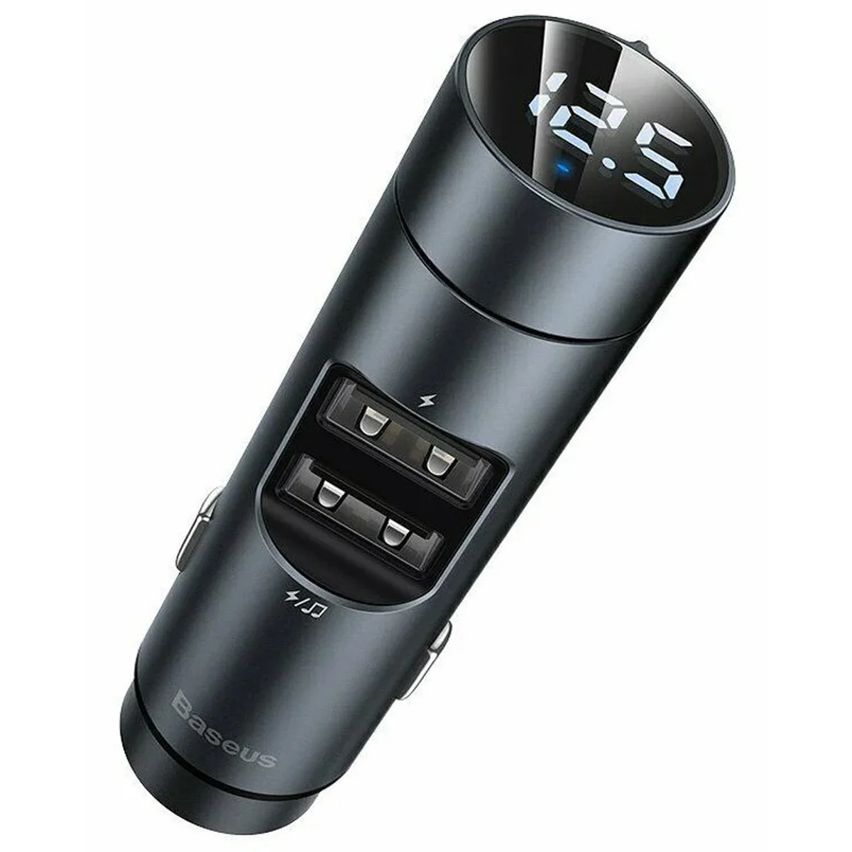 АЗП Baseus Energy Column Bluetooth FM Launcher PPS 2USB Сірий