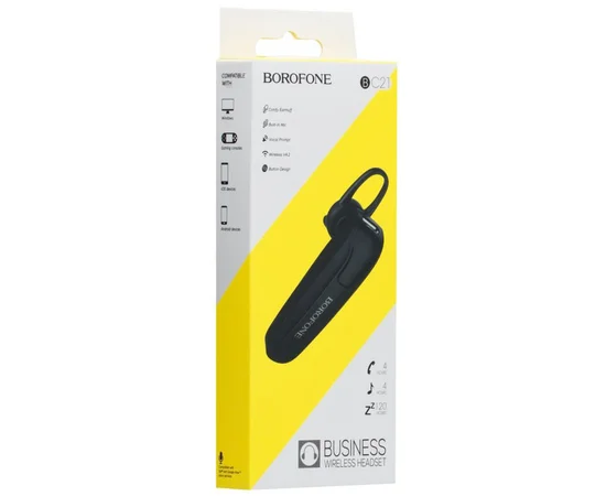 Bluetooth моно-гарнитура Borofone BC21 Черный