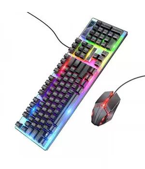 Игровая клавиатура + мышь Hoco GM18 Luminous Black