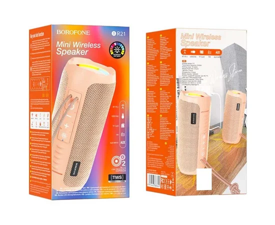 Bluetooth Колонка Borofone BR21 Candy Pink
