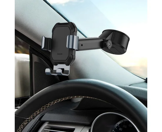 Автоутримувач Baseus Tank gravity car mount with suction base (SUYL-TK) Tarnish Black
