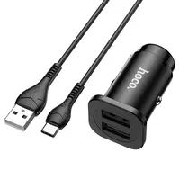 АЗУ Hoco NZ4 (2USB 2.4A) + Type-C Чорний