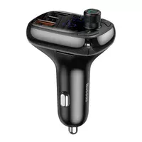 АЗУ Baseus T typed S-13 Bluetooth FM Launcher (PPS QC) 2USB + Type-C (CCTM) Чорний