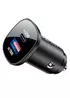АЗУ Acefast B1 mini 38W (USB-C+USB-A) dual-port metal car charger Black