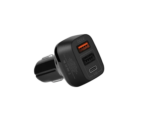 АЗП Hoco Z15A QC3.0 (3USB / 4.8A) Чорний