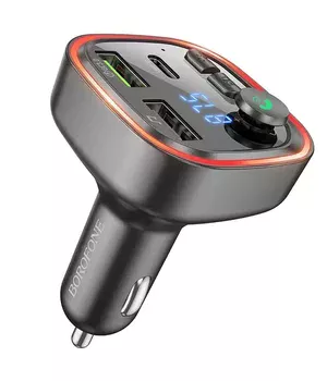 АЗУ FM модулятор Borofone BC48 Black