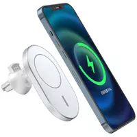 Автотримач із БЗУ Wiwu MagSafe Wireless Charger Car mount CH-306 15W White