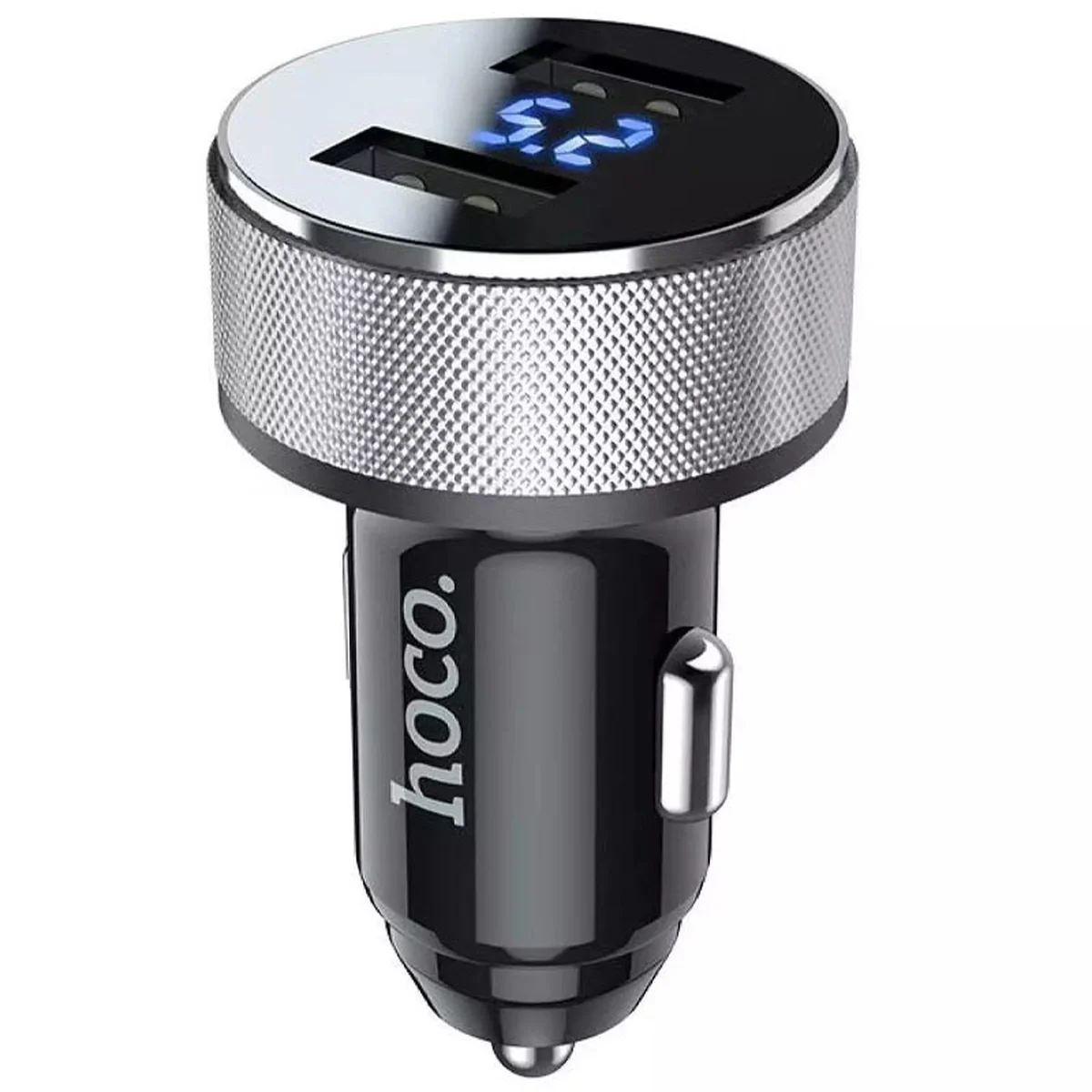 АЗП HOCO DZ5 (2USB / 3A) Чорно - сталевий