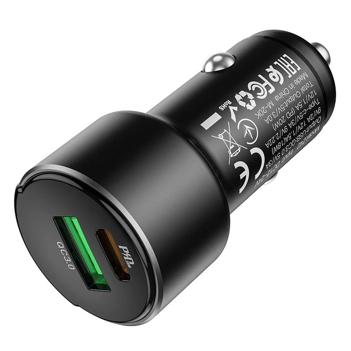 АЗУ Hoco Z42 PD 20W + QC3.0 (1USB/3A) Черный