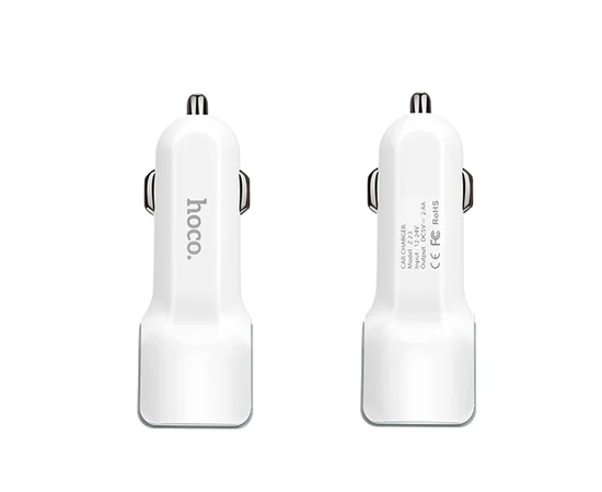 АЗУ Hoco Z23 Grand Style + Cable (Micro) 2.4A 2USB Белый
