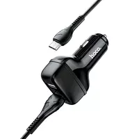 АЗП Hoco Z36 (2USB / 2.4A) + MicroUSB Чорний