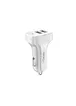 АЗП USAMS US-CC087 C13 2.1A Dual USB Car Charger Білий