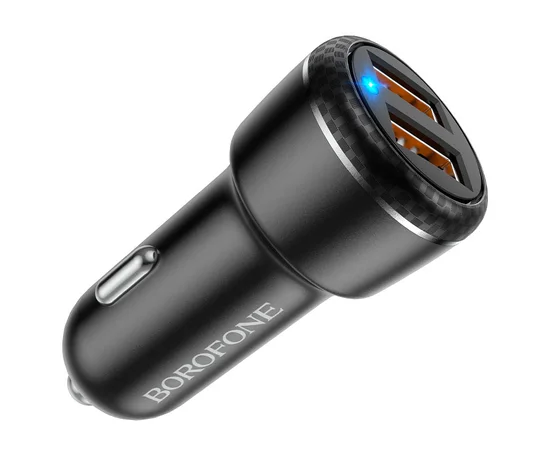 АЗУ Borofone BZ17 QC3.0 (2USB/3A) + MicroUSB Черный