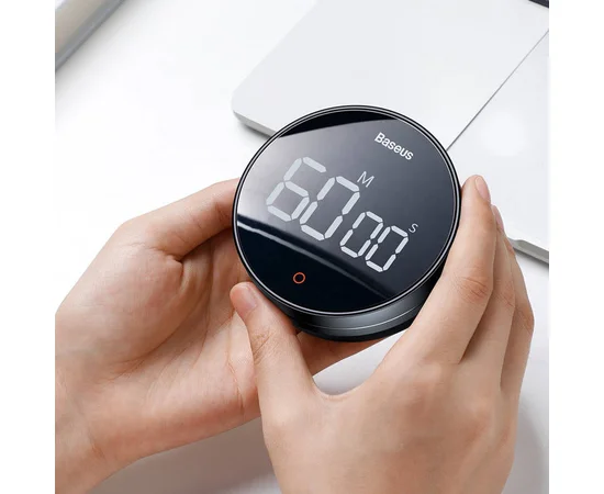 Електронний таймер Baseus heyo rotation countdown timer Pro (FMDS000013) Dark Gray