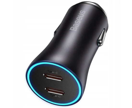 АЗУ Baseus Golden Contactor Pro Dual Type-C+Type-C 40W (CGJP00001) Темно-сірий