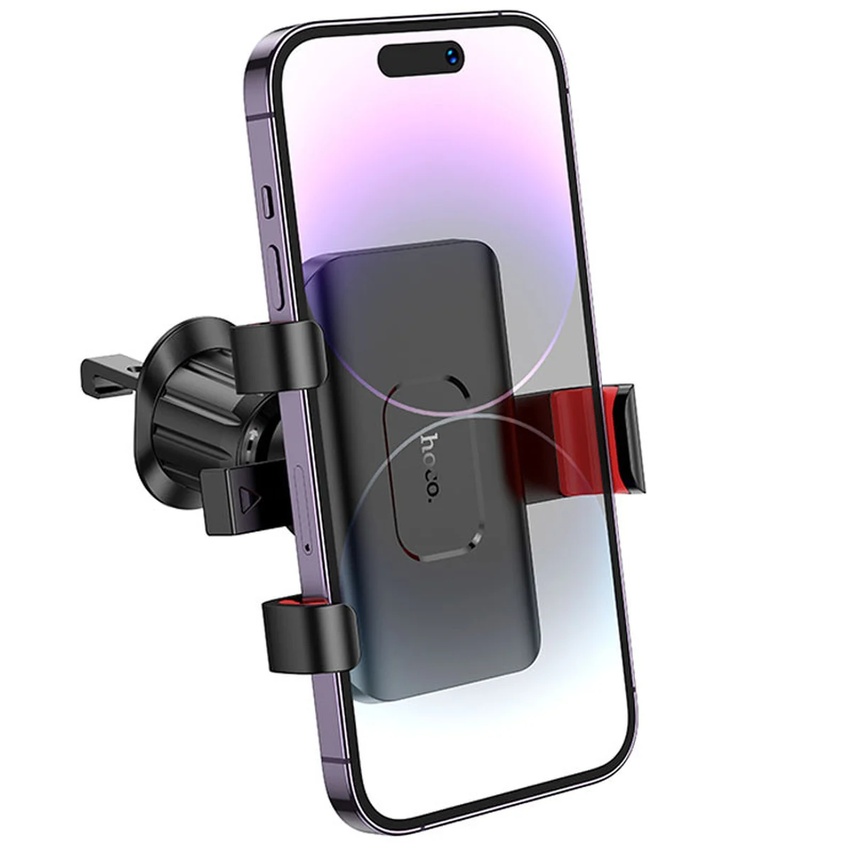 Автодержатель Hoco H21 Dragon automatic clamp (air outlet) Red and black