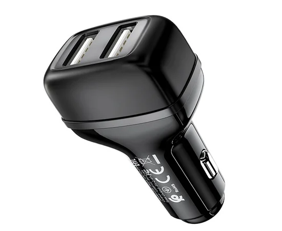 АЗП Hoco Z36 (2USB / 2.4A) Чорний