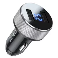 АЗП HOCO DZ5 (2USB / 3A) Чорно - сталевий