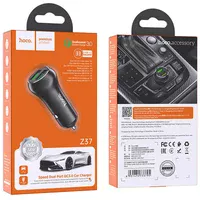 АЗУ Hoco Z37 QC3.0 (2USB) Черный