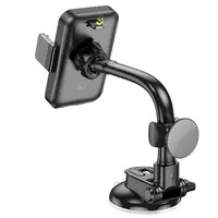 Автодержатель Hoco H27 Rock push-type (center console) Black / Gray