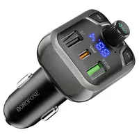 АЗУ FM модулятор Borofone BC38 Flash Energy PD20W+QC3.0 Черный