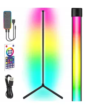 Підлогова кутова LED лампа RGB Magic 1 Bluetooth USB with app Black