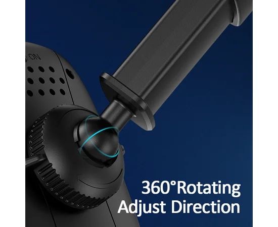 Автодержатель USAMS US-CD101 Automatic Touch Induction Wireless Charging Car Holder (Center Console) Чорний