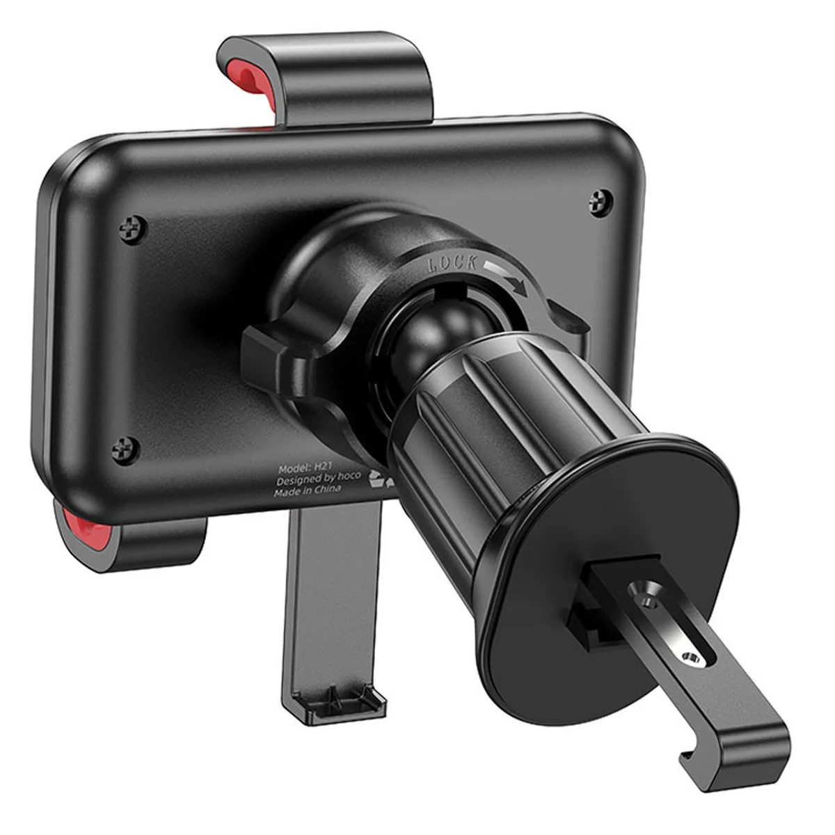 Автодержатель Hoco H21 Dragon automatic clamp (air outlet) Red and black