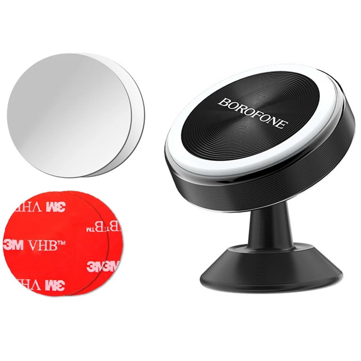 Автодержатель Borofone BH5 Platinum metal Черный