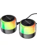 Bluetooth колонка Borofone BP12 Colorful BT wired 2-in-1 computer speaker Black