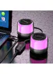 Bluetooth колонка Borofone BP12 Colorful BT wired 2-in-1 computer speaker Black