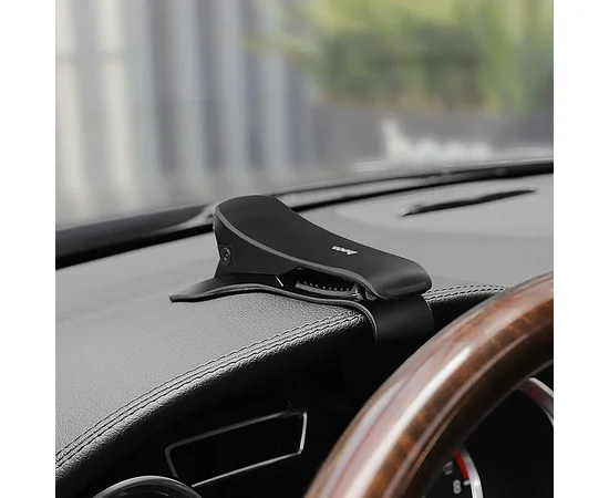 Автодержатель Hoco CA50 з затискачем Чорний