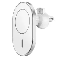 Автодержатель с БЗУ Wiwu MagSafe Wireless Charger Car mount CH-306 15W  White