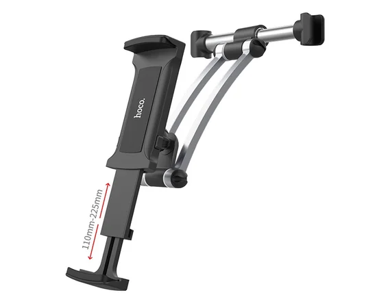 Автодержатель Hoco CA62 на підголівник Чорно - сталевий