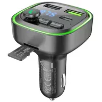 АЗУ FM модулятор Borofone BC48 Black