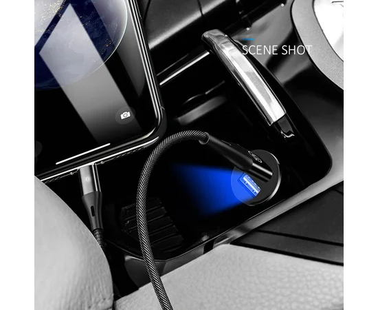 АЗУ Usams US-CC055 C8 3.1A Dual USB Черный