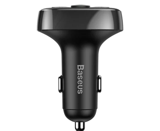 АЗУ Baseus Bluetooth FM Launcher Standart Edition 2.4A 2USB Черный