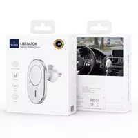 Автотримач із БЗУ Wiwu MagSafe Wireless Charger Car mount CH-306 15W White