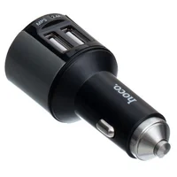 АЗУ FM модулятор Hoco E19  (2USB 2.4А) Черный / Серый