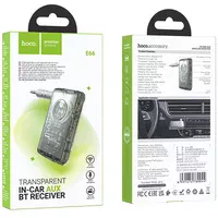 Bluetooth аудио ресивер Hoco E66 Transparent discovery edition Jazz black