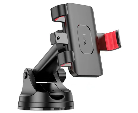 Автодержатель Hoco H22 Dragon automatic clamping (center console) Red and black