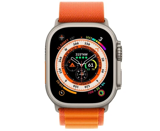 Ремінець Alpine Loop для Apple watch 42mm/44mm/45mm/49mm (m/l) Помаранчевий / Orange