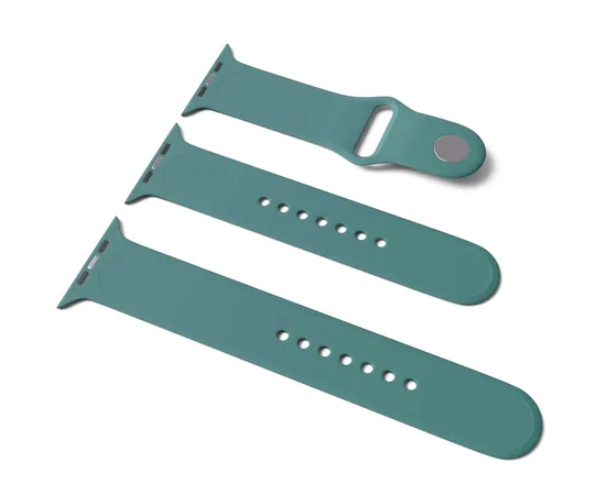 Силиконовый ремешок для Apple Watch Sport Band 42 / 44 (S/M & M/L) 3pcs Зеленый /Light cactus