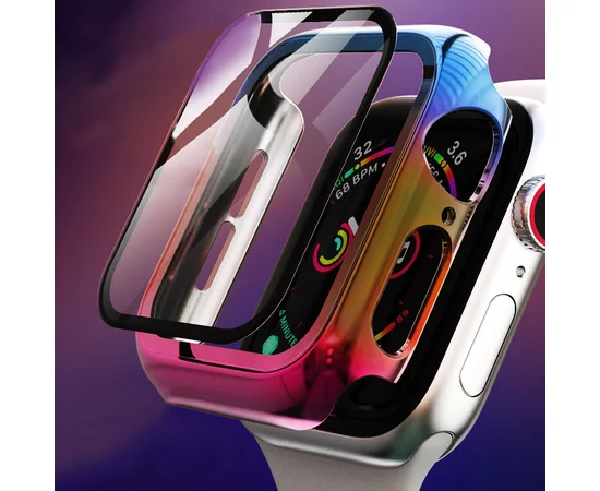 PC+Glass чехол Rainbow для Apple Watch 38mm Rainbow