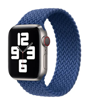Ремінець Braided Solo Loop (AAA) для Apple watch 42mm/44mm 145mm Синій
